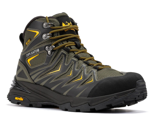 Botas Pro Botas de senderismo impermeables metálicas verdes de 6 pulgadas con suela exterior VIBRAM® Traction Lug BP22111