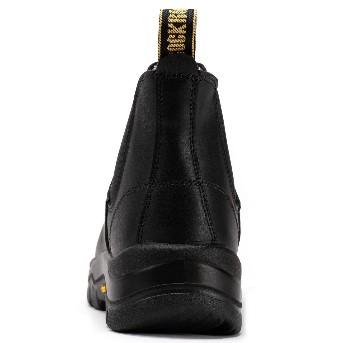 ROCKROOSTER Beaufort Botas de Trabajo de Cuero sin Cordones con Puntera Compuesta para Hombre, Negras, de 6 Pulgadas VAK630