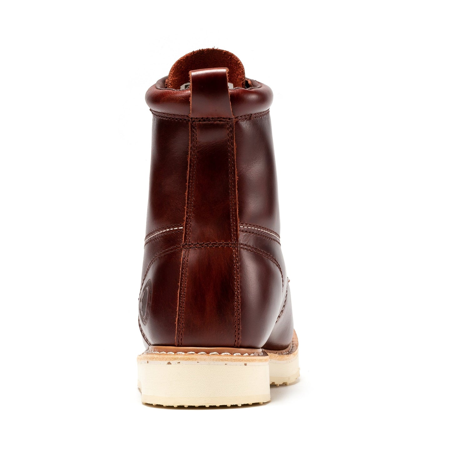 Botas de trabajo ROCKROOSTER Norwood Cherry Brown para hombre, 6 pulgadas, puntera blanda, cuña SAP600