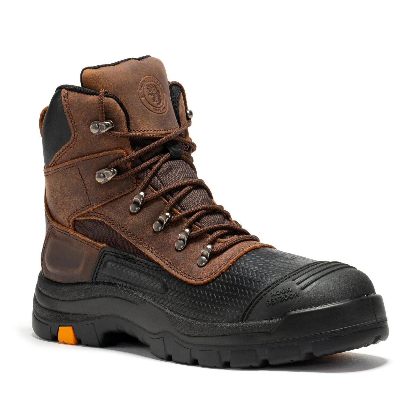 ROCKROOSTER Sedona Botas de Trabajo de Cuero con Puntera de Acero Impermeables de 6 Pulgadas AK216