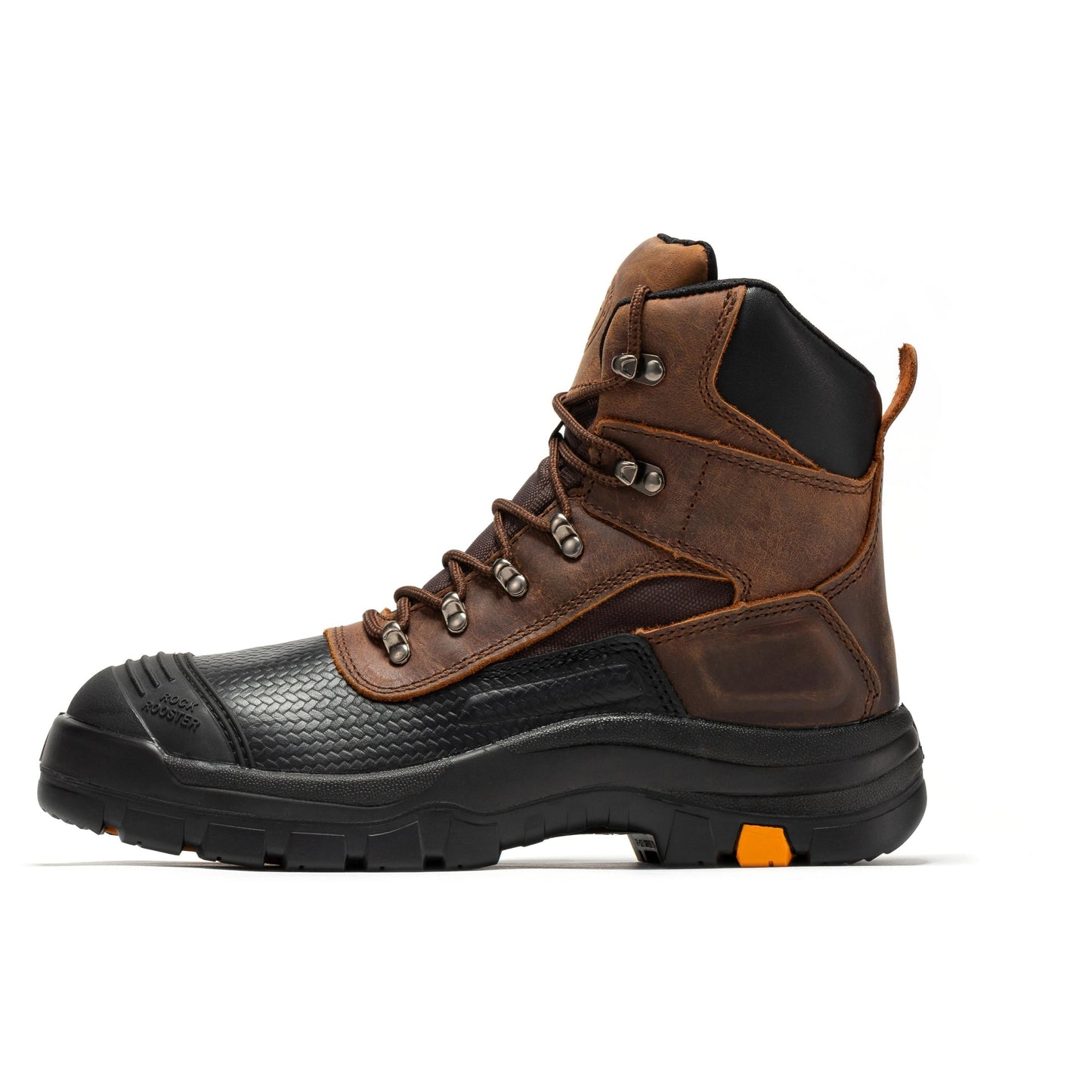ROCKROOSTER Sedona Botas de Trabajo de Cuero con Puntera de Acero Impermeables de 6 Pulgadas AK216
