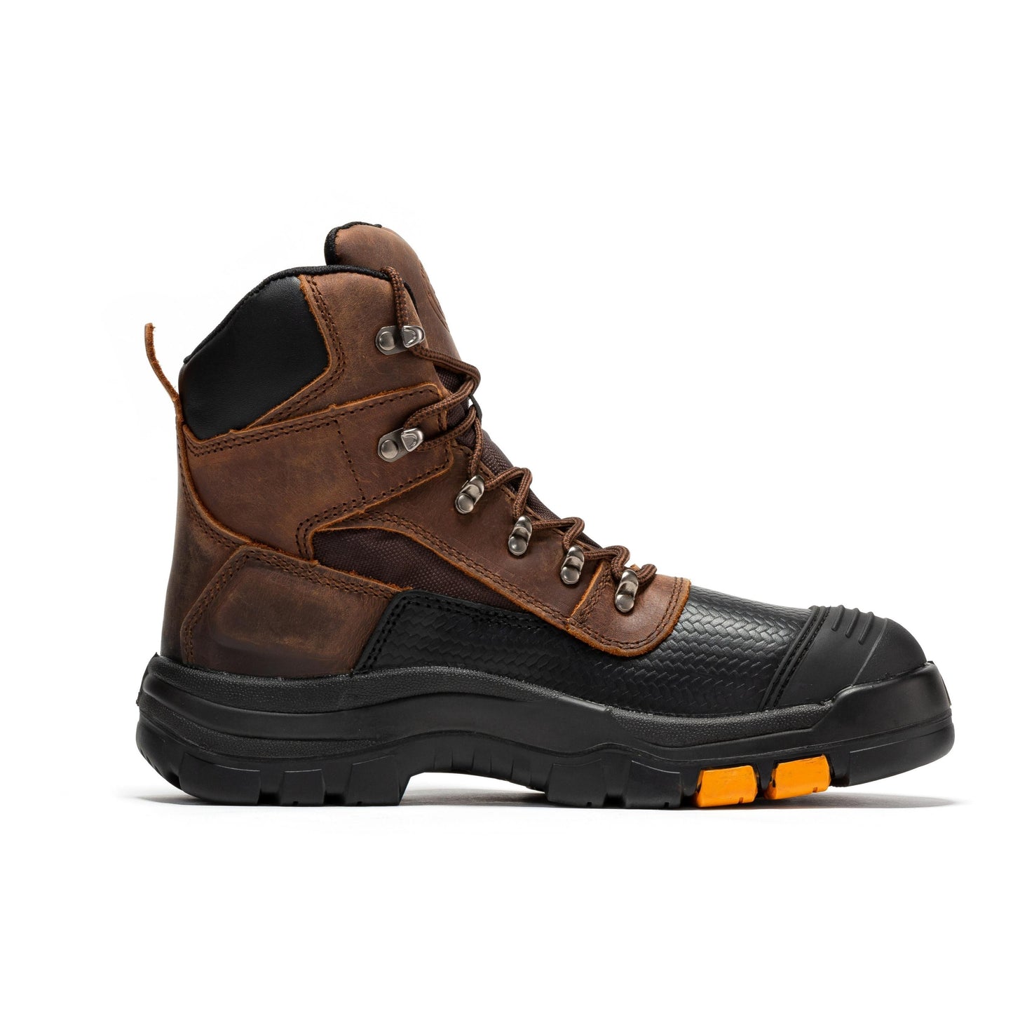 ROCKROOSTER Sedona Botas de Trabajo de Cuero con Puntera de Acero Impermeables de 6 Pulgadas AK216