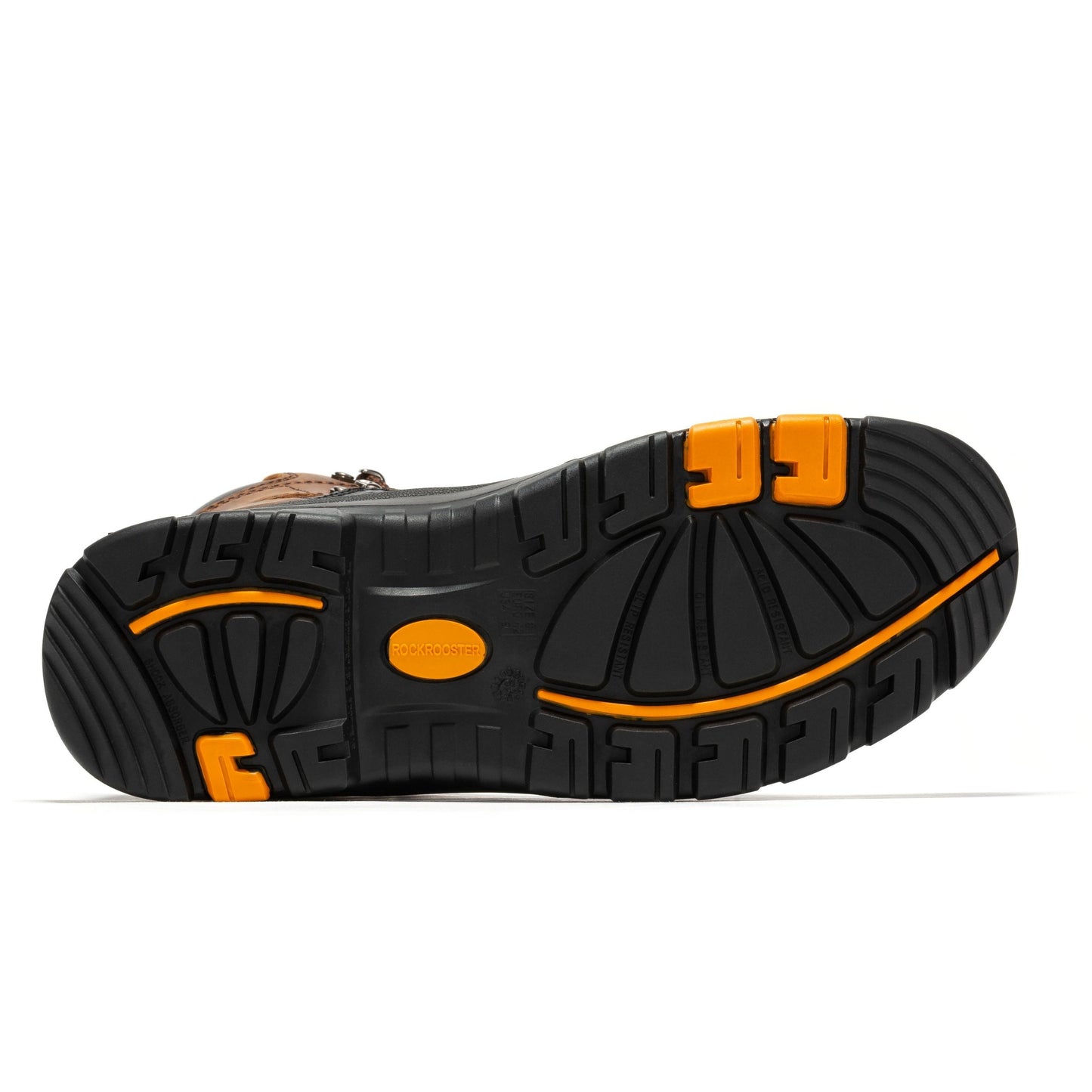 ROCKROOSTER Sedona Botas de Trabajo de Cuero con Puntera de Acero Impermeables de 6 Pulgadas AK216