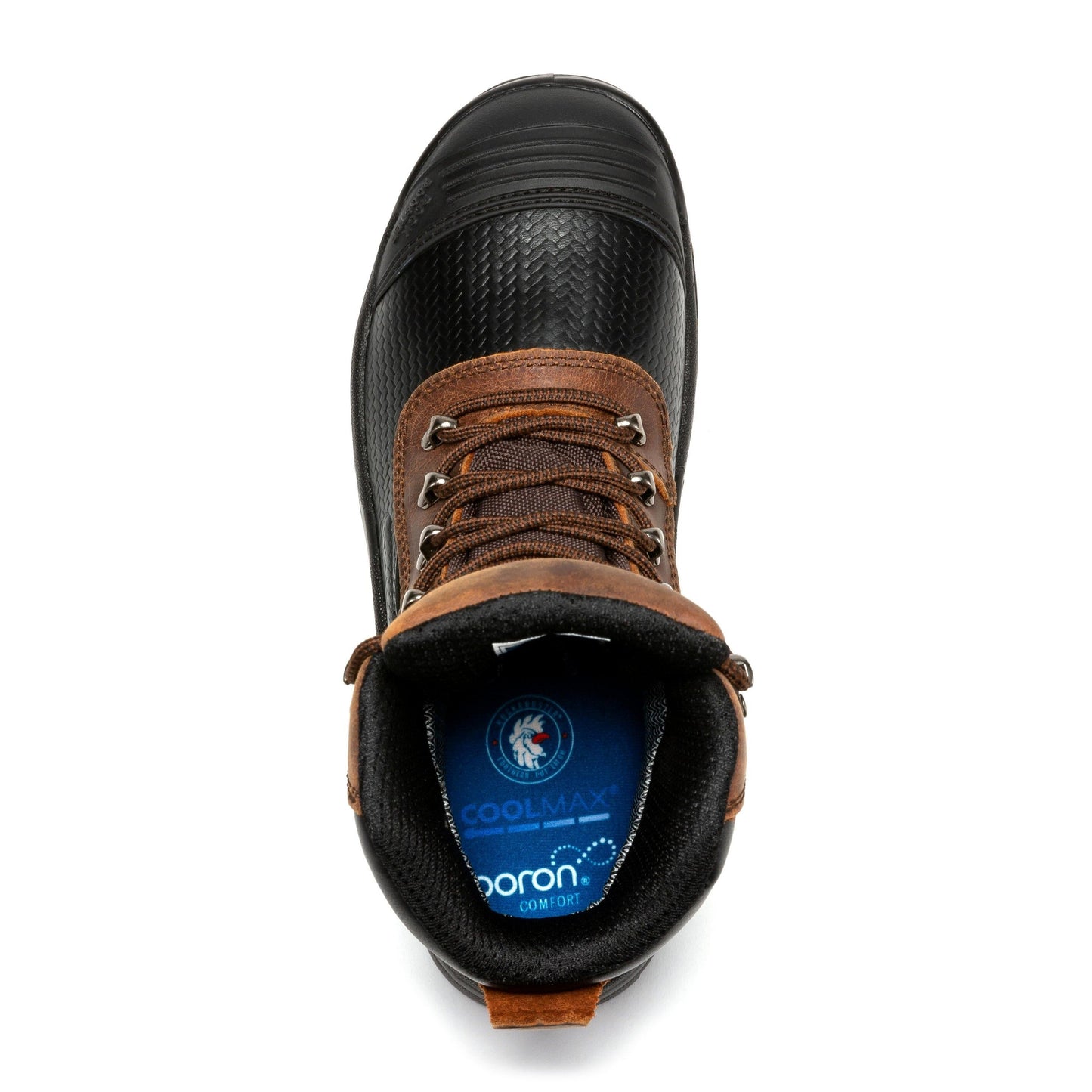 ROCKROOSTER Sedona Botas de Trabajo de Cuero con Puntera de Acero Impermeables de 6 Pulgadas AK216