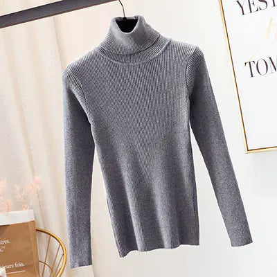 Women's Fitted Turtleneck Sweater for Fall/Winter