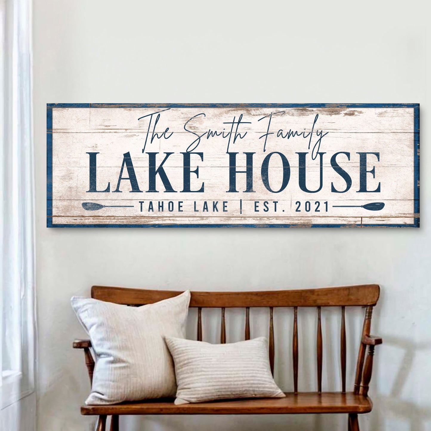 Personalized Lake House Sign V