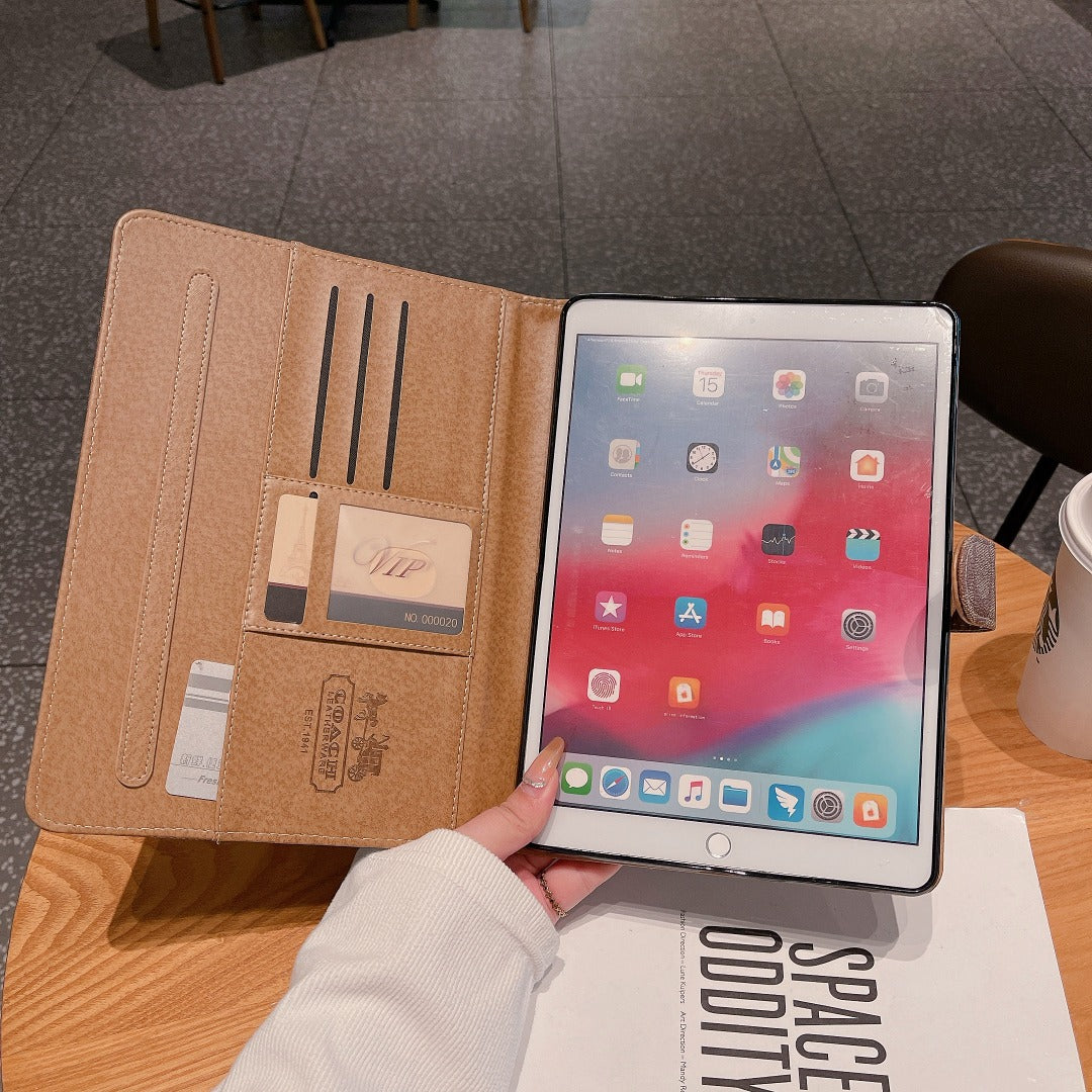 Funda de Piel Clásica Premium para Apple iPad Tablet