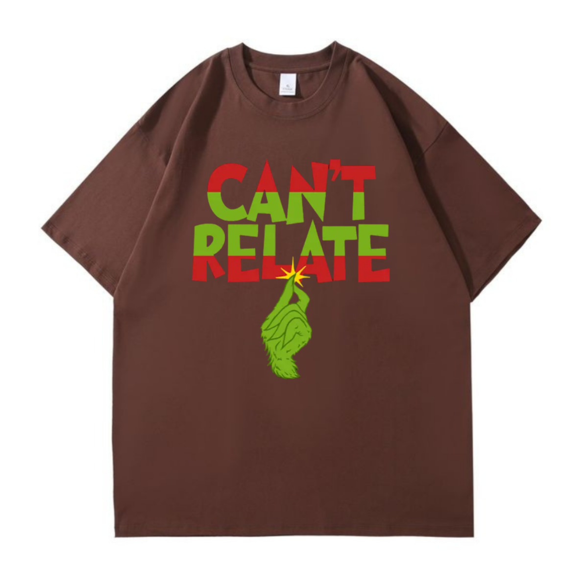 "Can't Relate" Holiday Tee – Funny Sarcastic Christmas Slogan T-Shirt