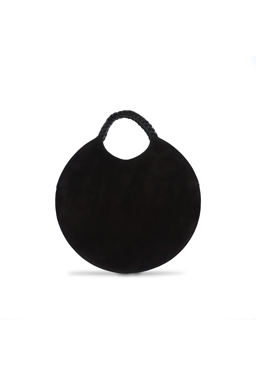 Bolso Luna en Ante Negro/Piel Nappa