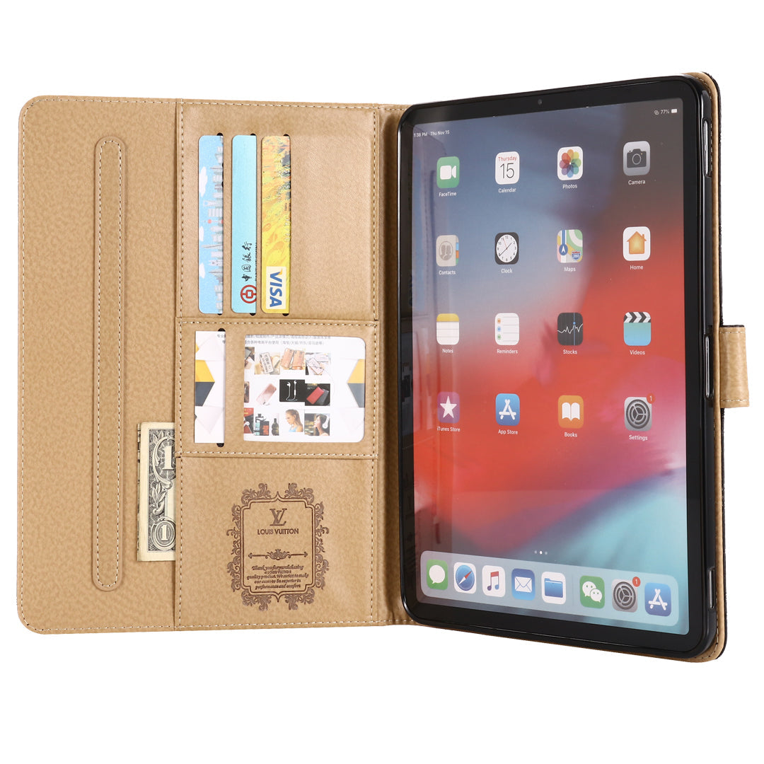 Funda plegable para iPad de Apple con monograma en relieve 3D con función de soporte