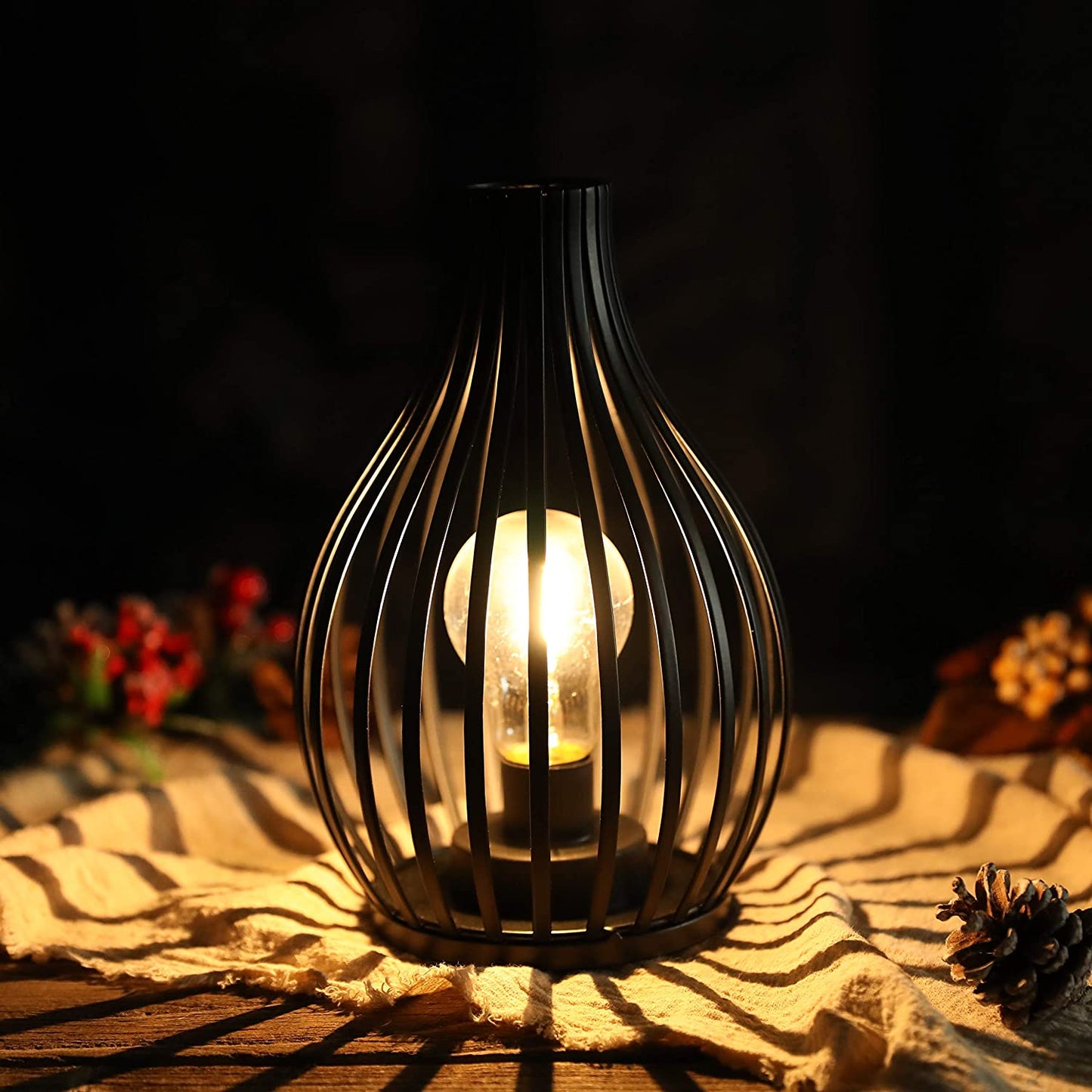 9.5''High Battery-Powered Table Lamp