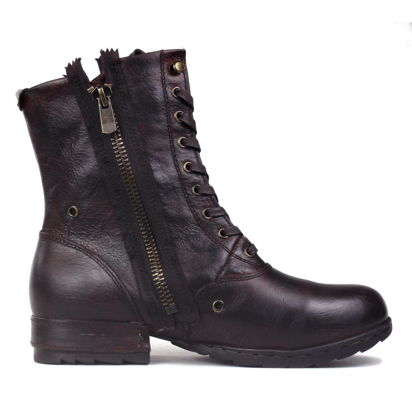 Botines de cuero para hombre OSS-5008-8-H-Vintage DarkBrown