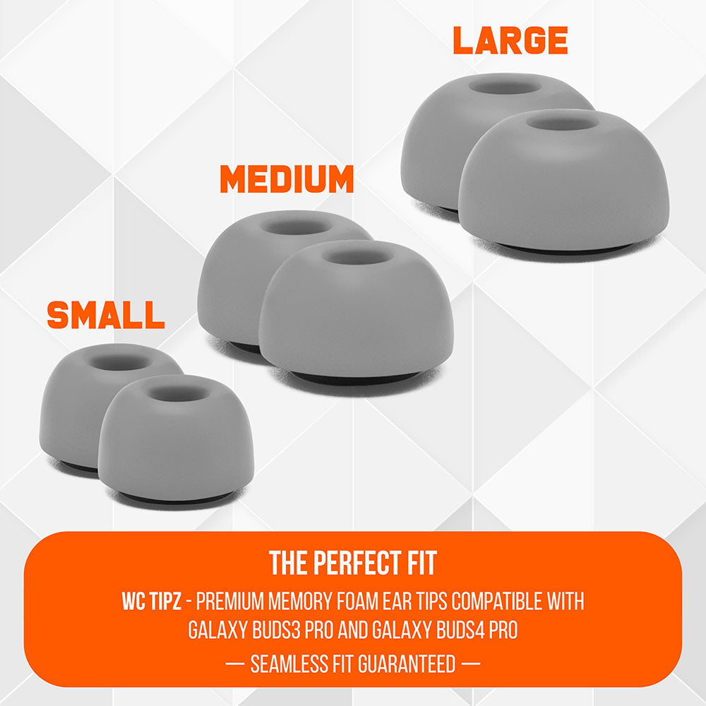 Almohadillas de espuma viscoelástica para Galaxy Buds 3 Pro - WC TipZ Galaxy