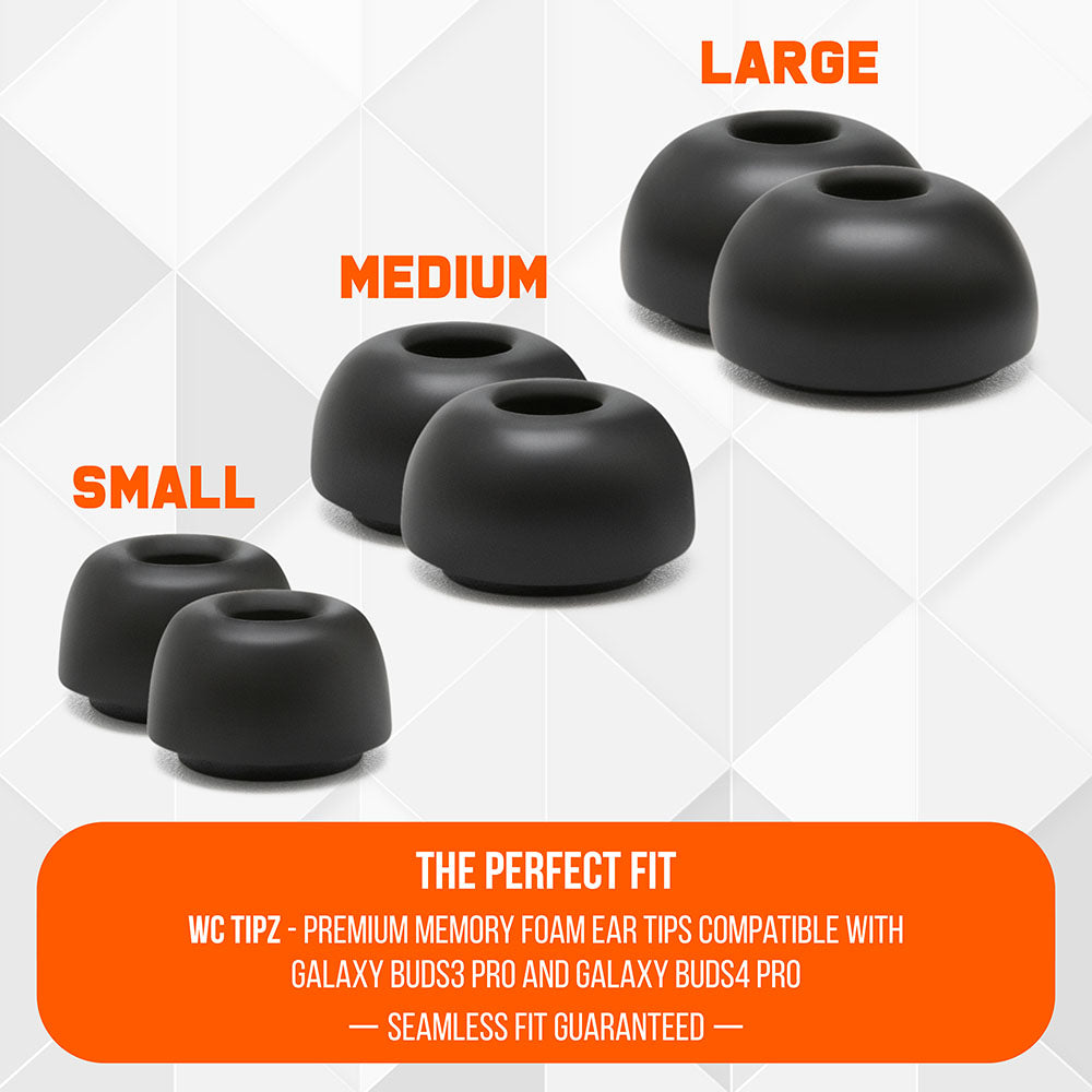 Almohadillas de espuma viscoelástica para Galaxy Buds 3 Pro - WC TipZ Galaxy