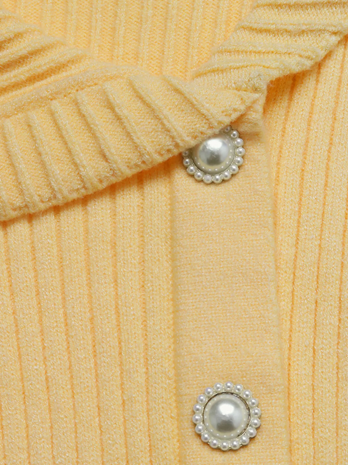 Asymmetrical Ribbed Button Up Cardigan