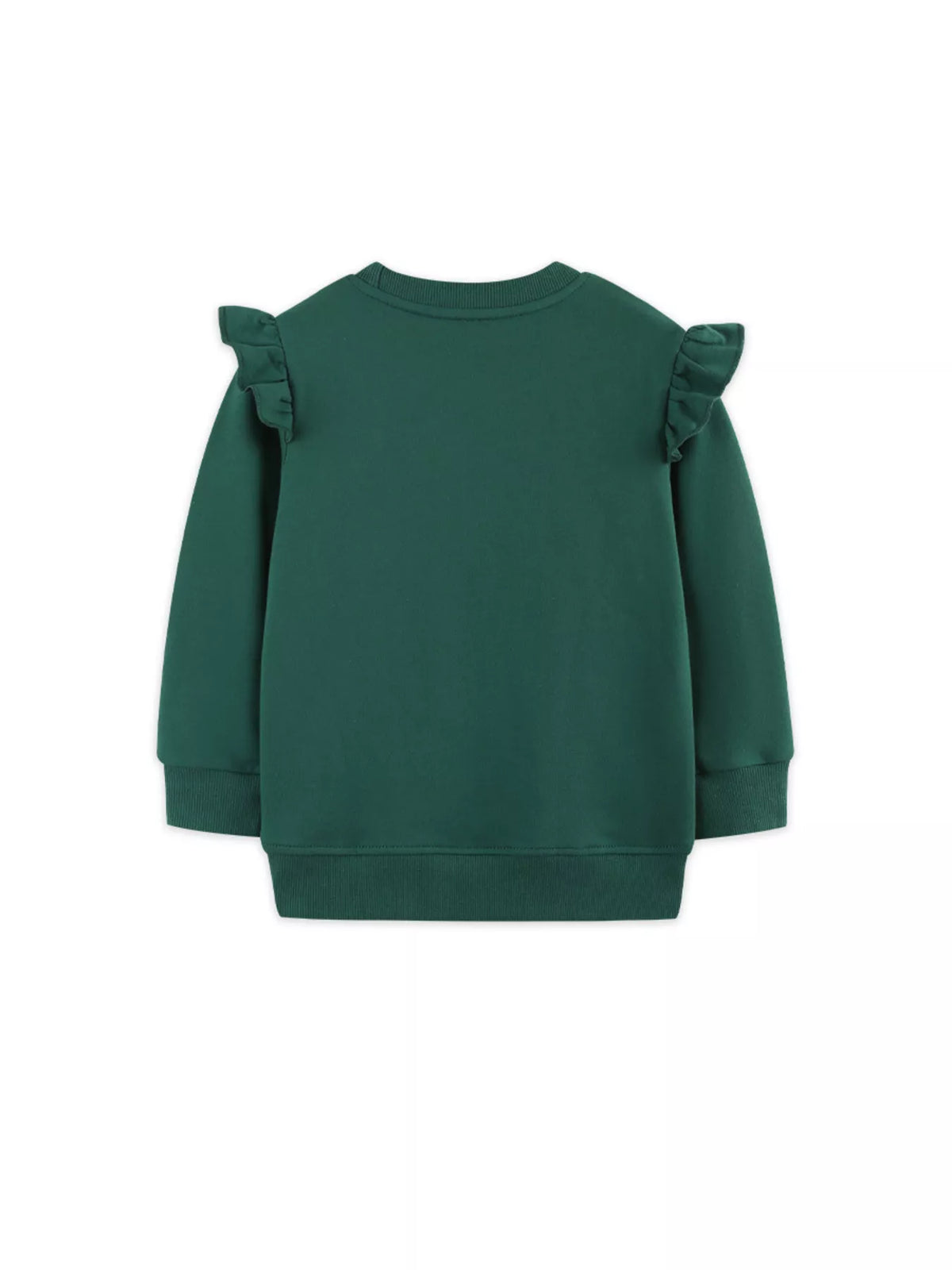 Children's Floral Embroidered Crew Neck Sweatshirt