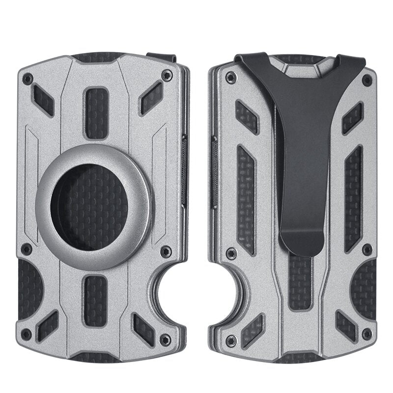 Men's Aluminum Alloy RFID Anti-theft Card Holder Metal Wallet