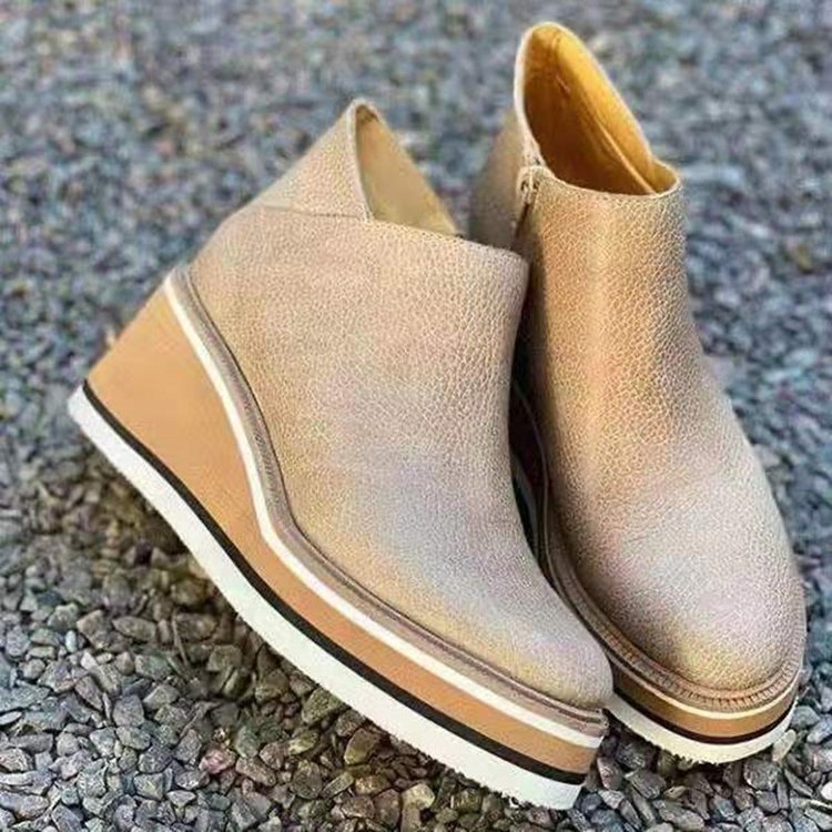 Women's Low-Tube Wedge Boots