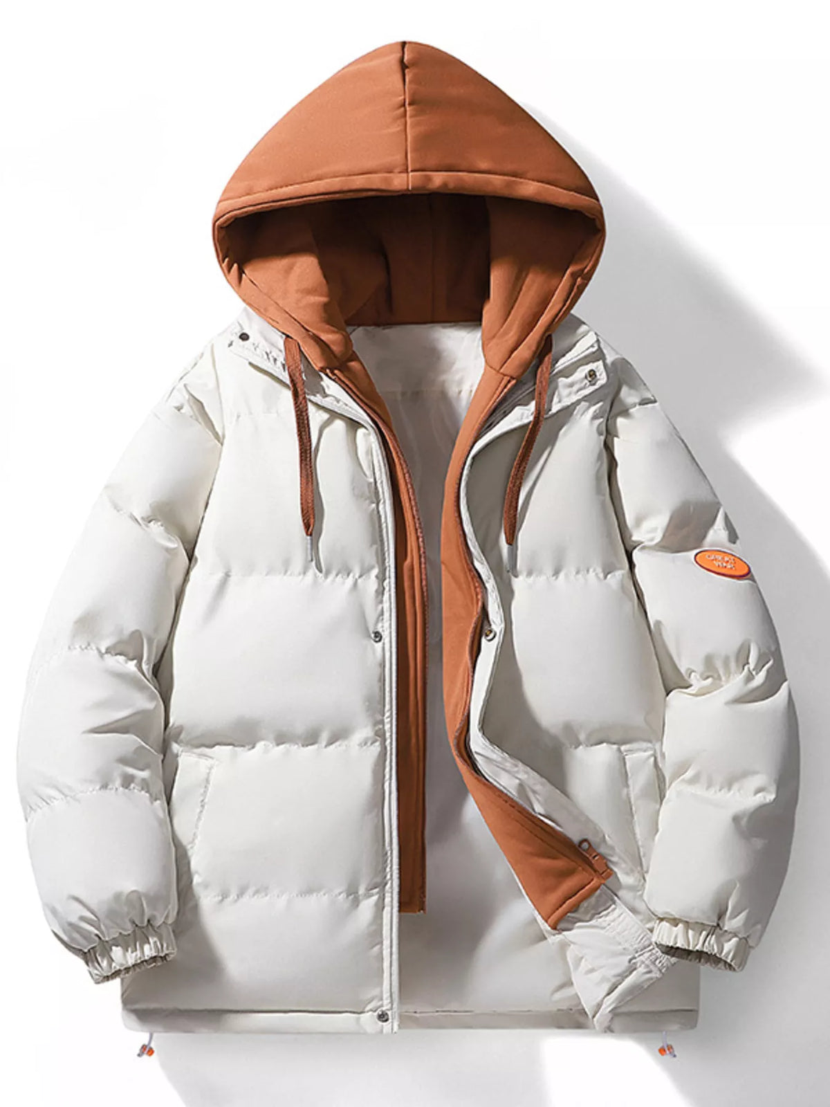 Men's Plus Size Hooded Padded Puffer Jacket