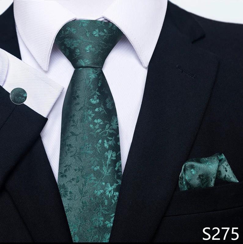 Men's Creative All-match Business Formal Wear Tie Scarf Cufflink Set