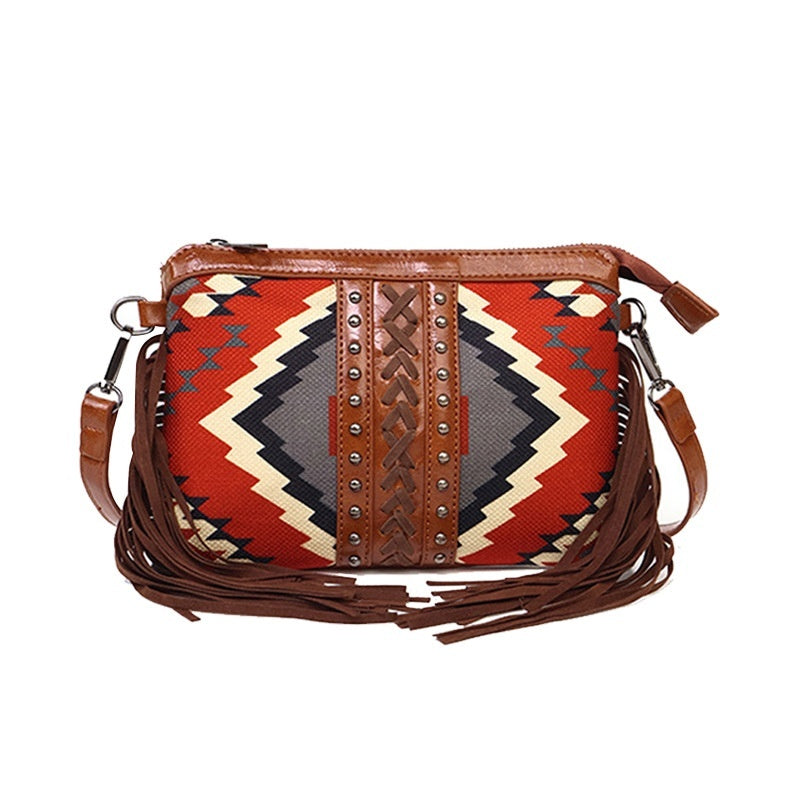 Women's Bohemian Tassel Crossbody Bag