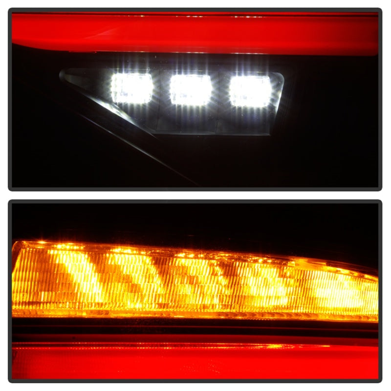 Spyder 08-14 Subaru Impreza WRX Hatchback Luces traseras LED Señal secuencial Humo negro ALT-YD-SI085D-SEQ-BSM
