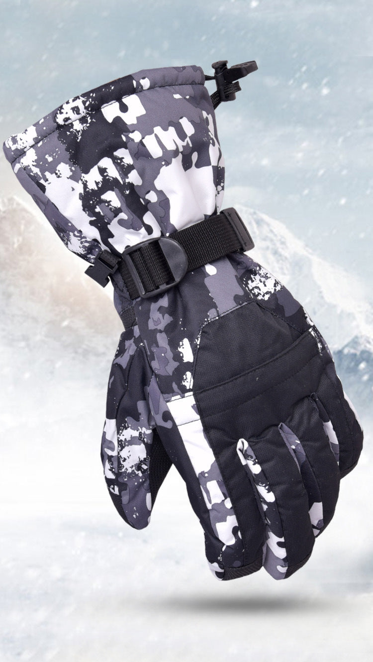 Ski Gloves Windproof Rain-proof Riding Gloves Minus 30 Degrees Cold-resistant Warm