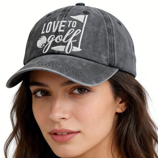 Gorras de béisbol de golf – Sombreros de algodón bordados ajustables