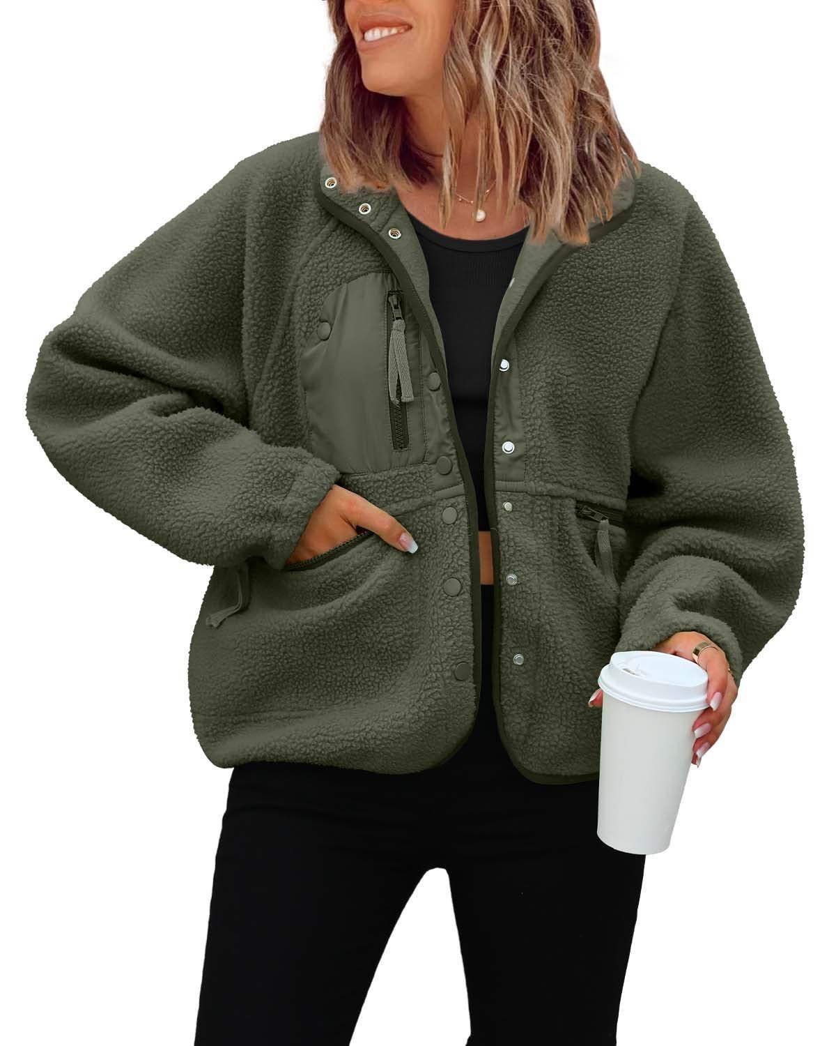 Polar Fleece Sports And Leisure Sweater Jacket Top