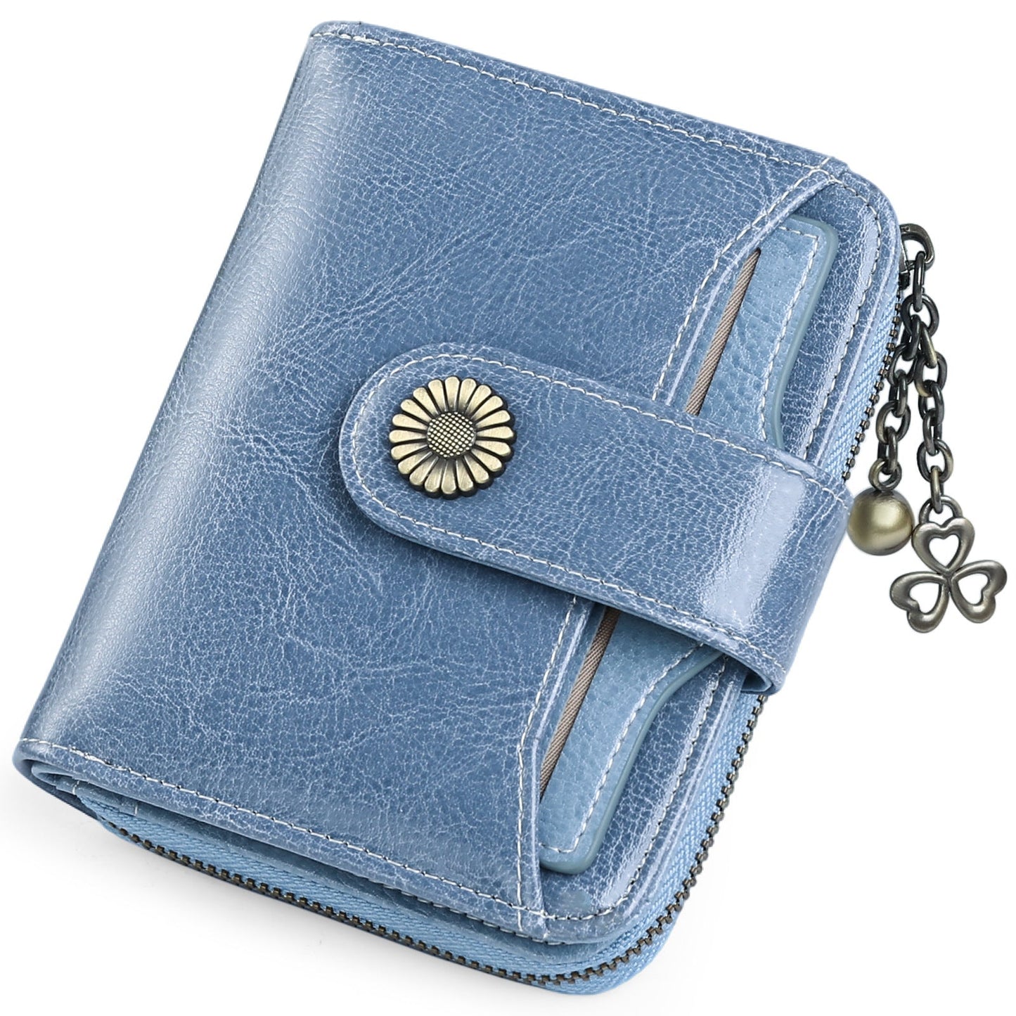 Oil Wax Genuine Leather Wallet