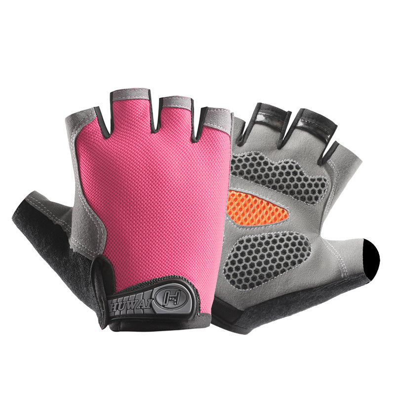 Half Finger Gloves Men's Outdoor Fitness Sports Thin Breathable Non-slip Wear-resistant Mountaineering Rock Climbing Exhibit Finger Gloves For Women