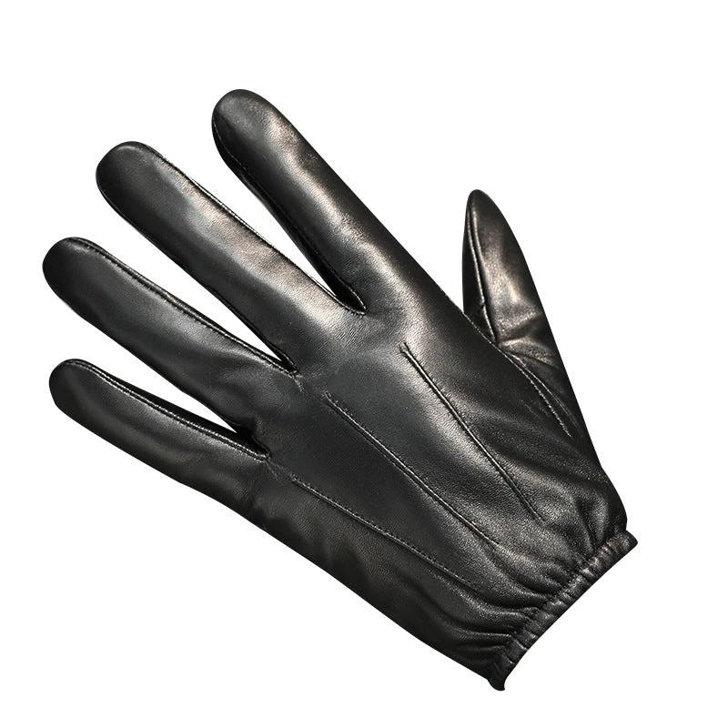 Genuine Sheep Skin Fleece Lined Gloves For Men