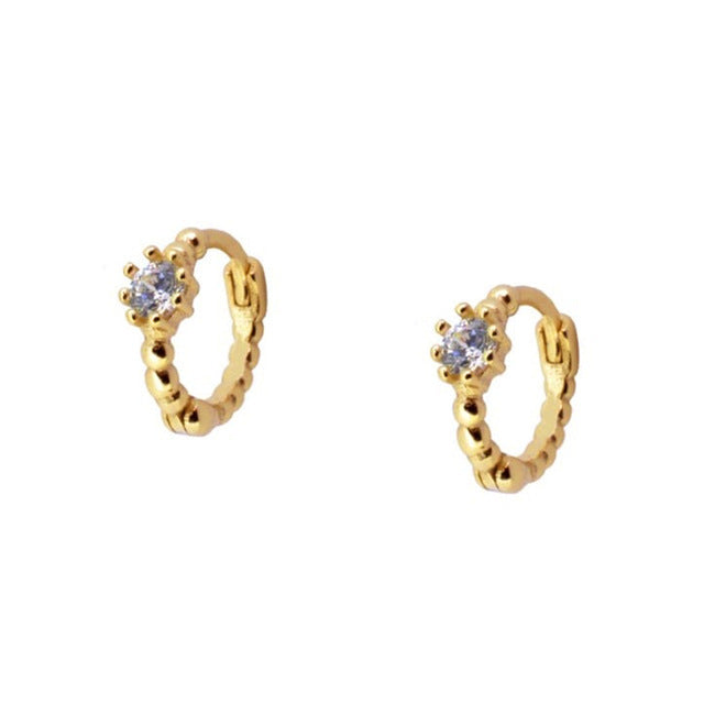 Diamond Studded Ear Buckle S925 Versatile