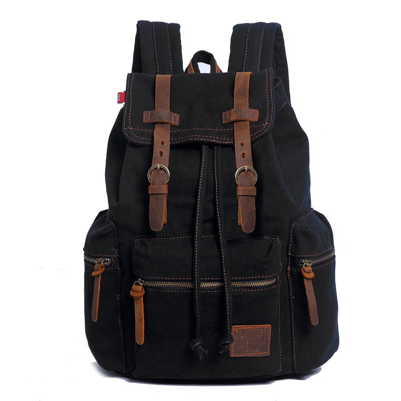 Canvas Backpack 15.6 Inches Large Capacity