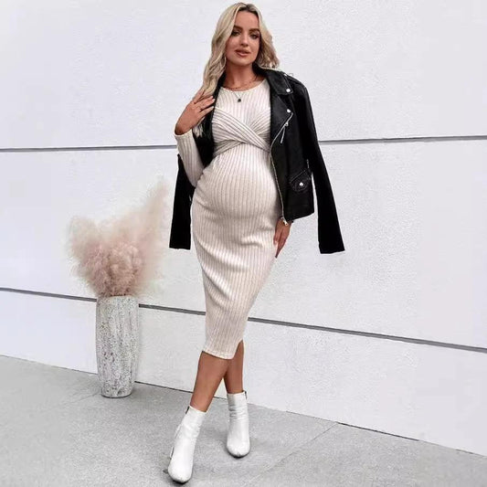 Vestido de Maternidad de Manga Larga para Mujer