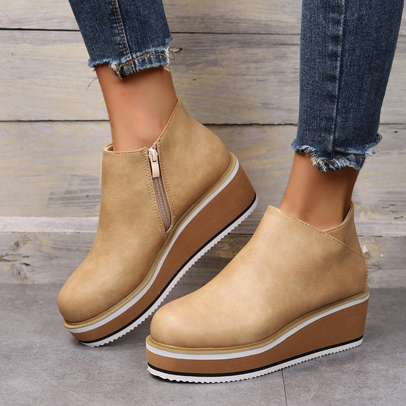Women's Chunky Block Heel Ankle Boots