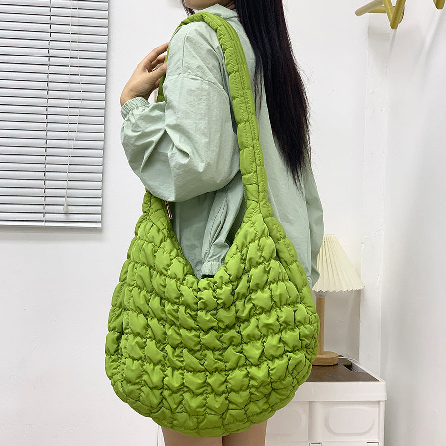Women's Cloud Pleated Crossbody Travel Bag