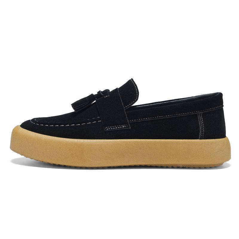 Mens Derby Shoes In British Style Casual Loafers
