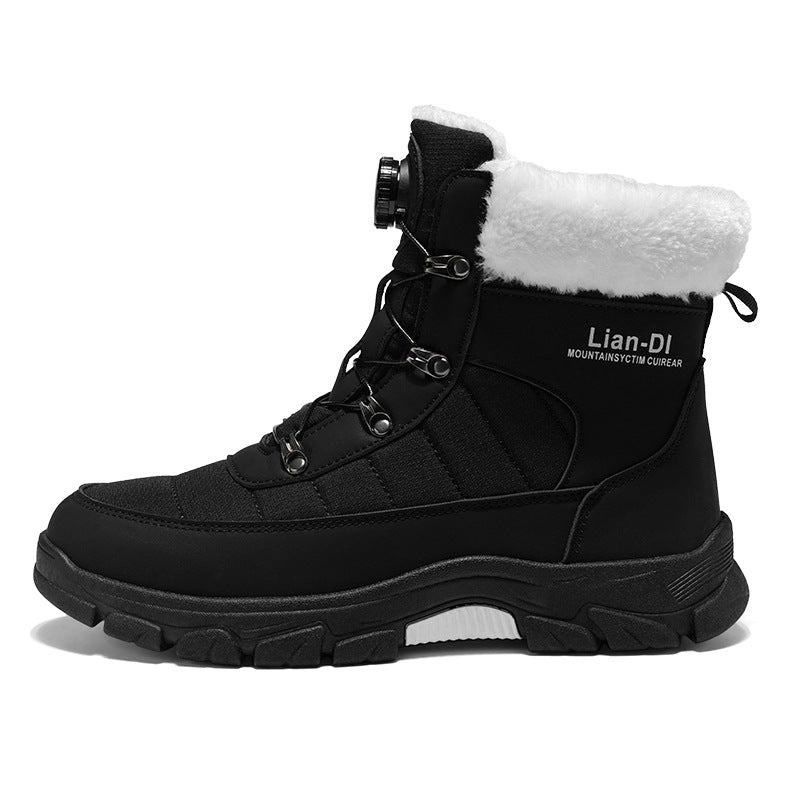 Warm Snow Boots Fleece-lined Thickened Men