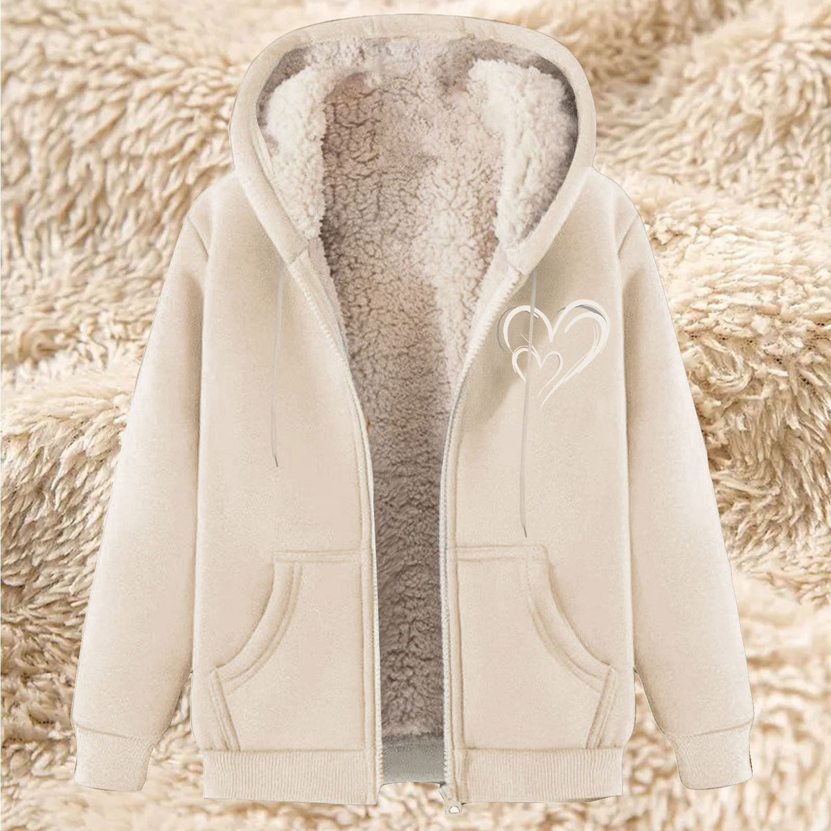Sweater Men's Fleece-lined Thickened Men's Winter Lambskin