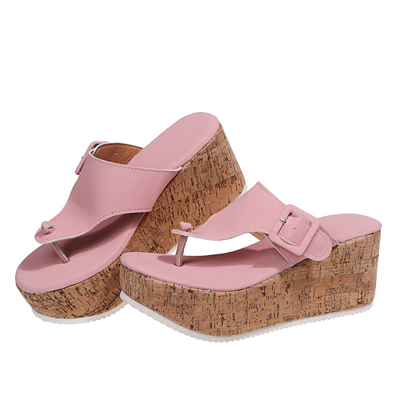 Women's Fashion Wedge Buckle Sandals