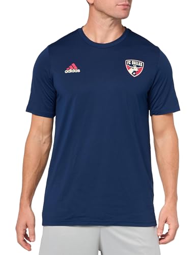 adidas Mens Size Short Sleeve Pre-Game T-Shirt Team Navy Blue/Fc Dallas XX-Large Tall