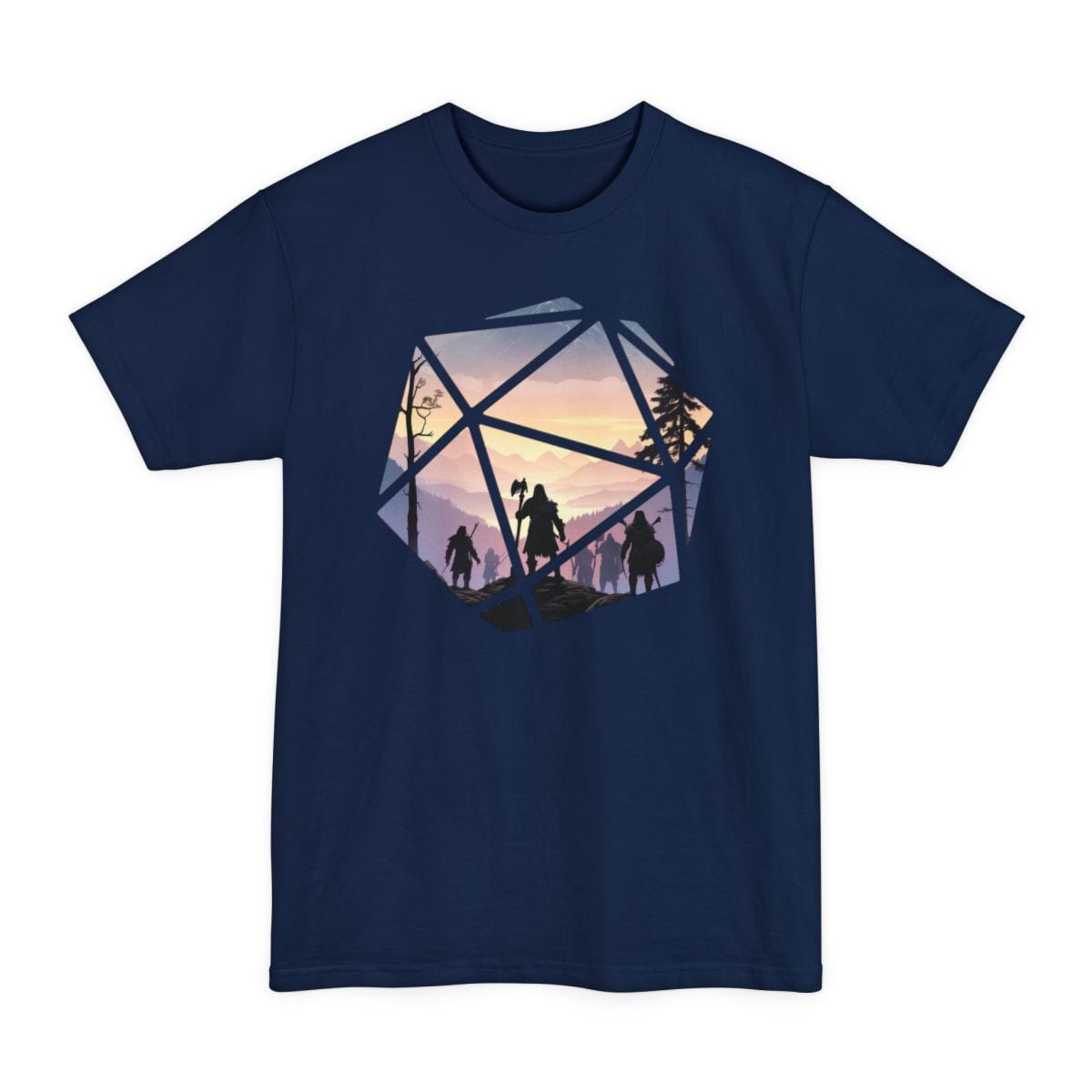 D&D D20 Landscape Tall T-Shirt