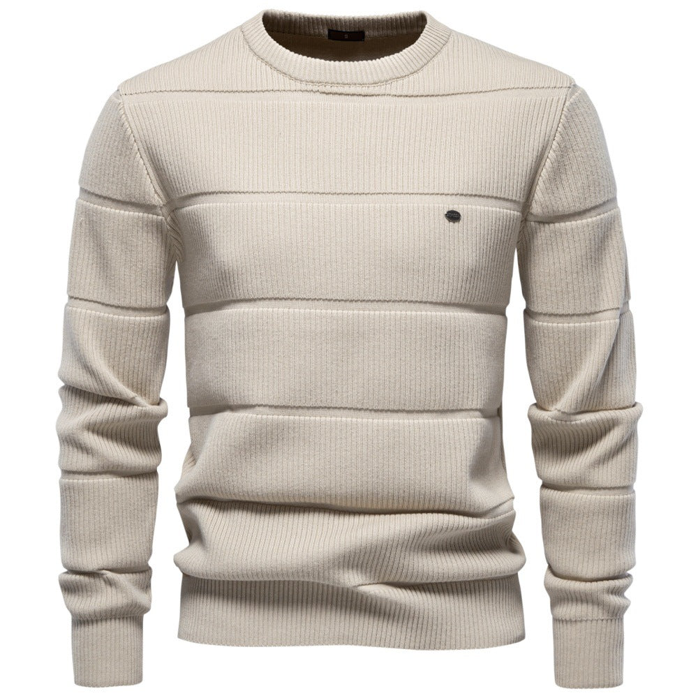2026 AutumnWinter New Foreign Trade Round Neck Sweater For Men, Business Casual Cross-Border Men's Pullover Sweater, Men's Knitwear