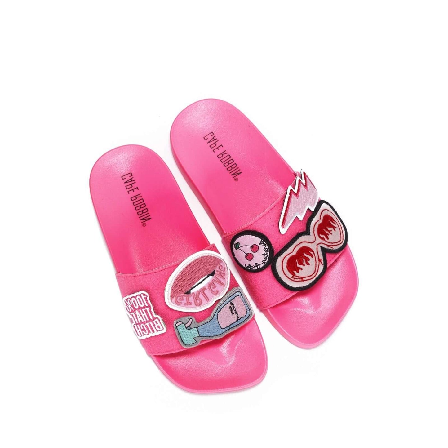 Sandalias con parches removibles - Rosado