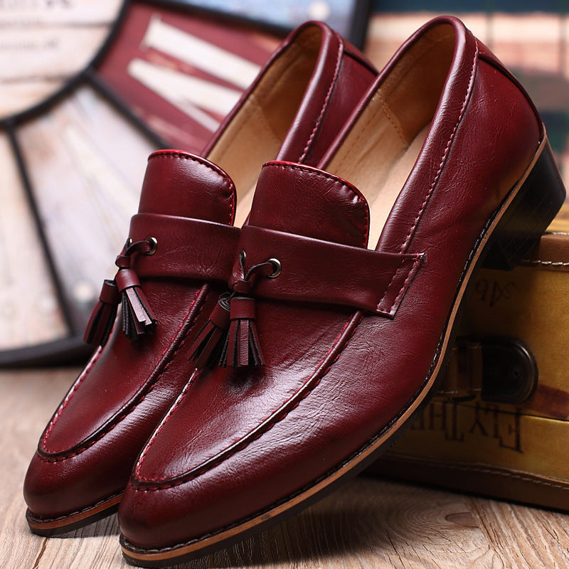 Men's British Retro Slip-on Tassel Loafers