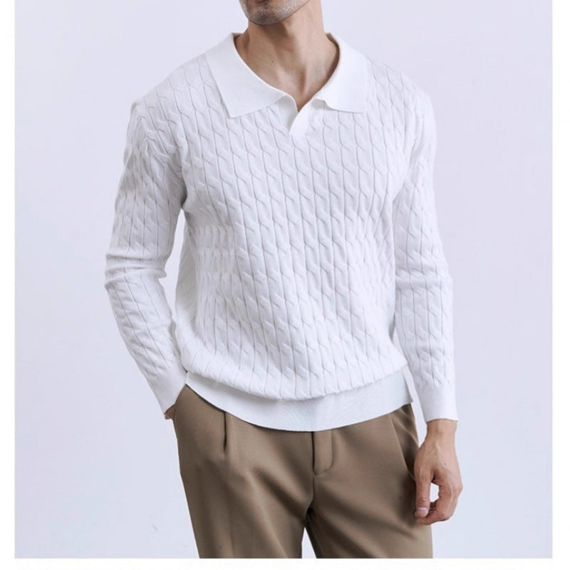 Mens Casual Comfortable Pullover Sweater