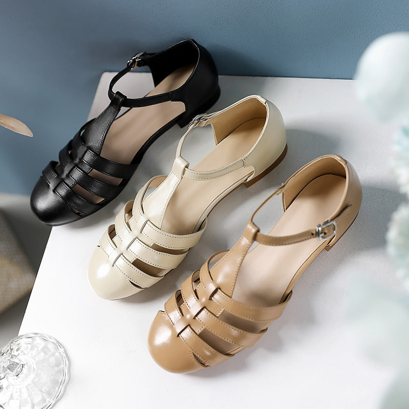 Women's Ankle-Strap Buckle Sandals