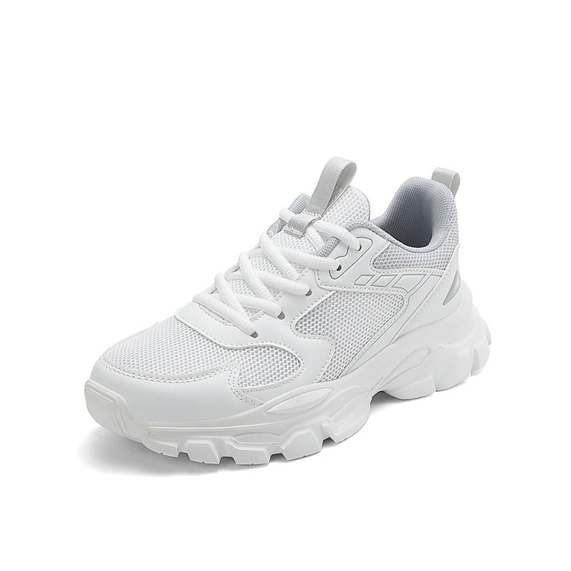 Breathable Soft-soled Casual White Sneakers For Women