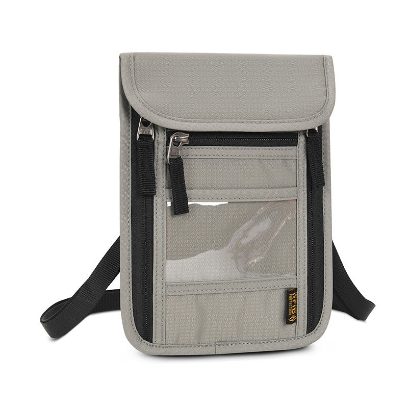 Multifunctional Passport Bag Ticket Clip Carrying Case Large Capacity